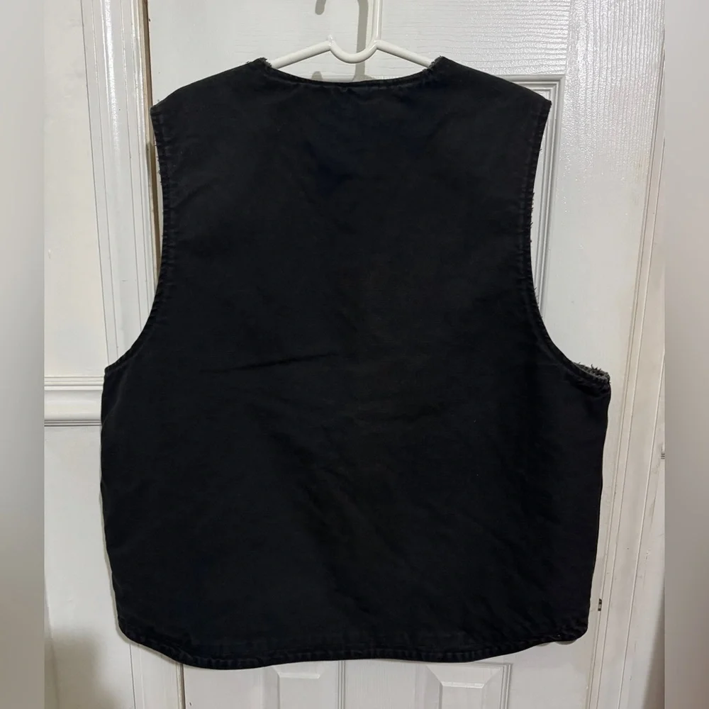 Carhartt Vest Relaxed Fit Washed Duck Sherpa-Lined Vest
"Black" Men's XL - Picture 2 of 5